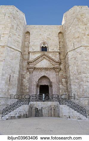 "Entrance, main portal made of Breccia rossa, Castel del Monte, castle, UNESCO World Heritage Site, built 1240-1250, Andria, Province of Barletta-Andria-Trani, Apulia, Italy, Europe" View Large Photo Image Stock Photograph - "Entrance, main portal made of Breccia rossa, Castel del Monte, castle, UNESCO World Heritage Site, built 1240-1250, Andria, Province of Barletta-Andria-Trani, Apulia, Italy, Europe". Fotosearch