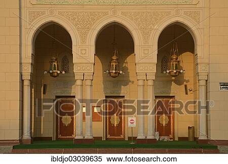 "Entrance of Jumeirah Mosque, Emirate of Dubai, United Arab Emirates, Asia" View Large Photo Image Stock Photography - "Entrance of Jumeirah Mosque, Emirate of Dubai, United Arab Emirates, Asia". Fotosearch