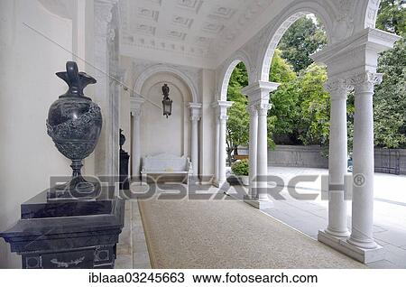 "Entrance of Livadia Palace, Livadiya, Yalta, Crimea, Ukraine, Europe" View Large Photo Image Stock Image - "Entrance of Livadia Palace, Livadiya, Yalta, Crimea, Ukraine, Europe". Fotosearch