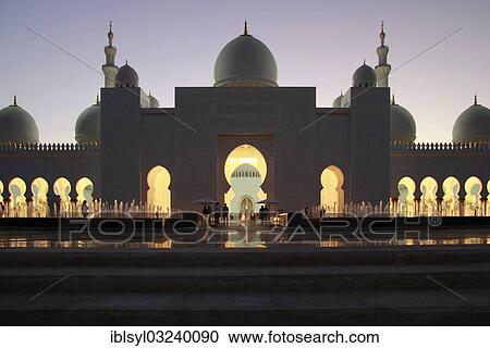 "Entrance of the Sheikh Zayed Mosque, Abu Dhabi, United Arab Emirates, Asia" View Large Photo Image Stock Image - "Entrance of the Sheikh Zayed Mosque, Abu Dhabi, United Arab Emirates, Asia". Fotosearch