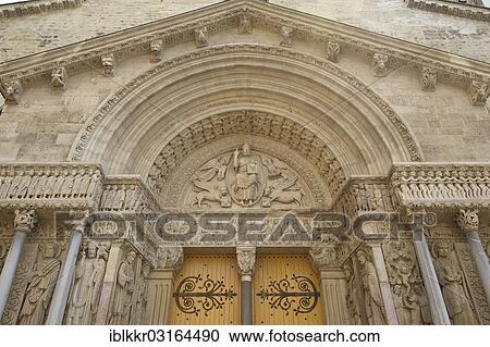 "Entrance portal of Saint Trophimus Cathedral, Arles, Departement Bouches-du-Rhone, Region Provence-Alpes-Cote d? ÇÖAzur d? ÇÖAzur, France, Europe" View Large Photo Image Stock Image - "Entrance portal of Saint Trophimus Cathedral, Arles, Departement Bouches-du-Rhone, Region Provence-Alpes-Cote d? ÇÖAzur d? ÇÖAzur, France, Europe". Fotosearch