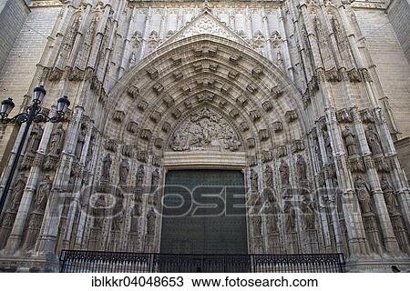 "Entrance portal of the cathedral, Seville, Andalucia, Spain, Europe" View Large Photo Image Stock Image - "Entrance portal of the cathedral, Seville, Andalucia, Spain, Europe". Fotosearch