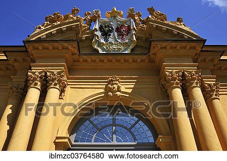 "Entrance portal with arms of alliance of the Margraves, Orangery, Castle Gardens, Erlangen, Middle Franconia, Bavaria, Germany, Europe" View Large Photo Image Stock Image - "Entrance portal with arms of alliance of the Margraves, Orangery, Castle Gardens, Erlangen, Middle Franconia, Bavaria, Germany, Europe". Fotosearch
