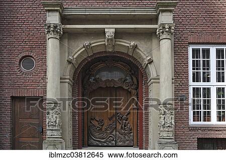 "Entrance portal with elaborately carved front door, Hamburg, Germany, Europe" View Large Photo Image Stock Photography - "Entrance portal with elaborately carved front door, Hamburg, Germany, Europe". Fotosearch