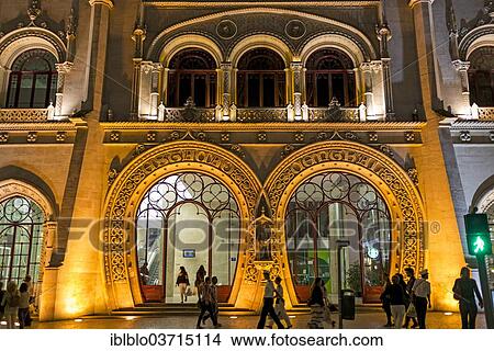 "Entrance, Rossio railway station, Art Nouveau facade, Baixa, Lisbon, Lisbon District, Portugal, Europe" View Large Photo Image Picture - "Entrance, Rossio railway station, Art Nouveau facade, Baixa, Lisbon, Lisbon District, Portugal, Europe". Fotosearch