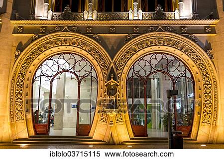 "Entrance, Rossio railway station, Art Nouveau facade, Baixa, Lisbon, Lisbon District, Portugal, Europe" View Large Photo Image Stock Photography - "Entrance, Rossio railway station, Art Nouveau facade, Baixa, Lisbon, Lisbon District, Portugal, Europe". Fotosearch