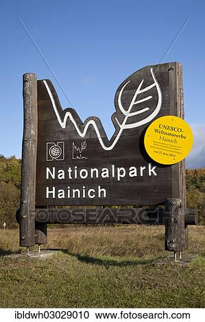 "Entrance sign to the Hainich National Park, UNESCO World Heritage Site, Hainich, Thuringia, Germany, Europe" View Large Photo Image Stock Image - "Entrance sign to the Hainich National Park, UNESCO World Heritage Site, Hainich, Thuringia, Germany, Europe". Fotosearch