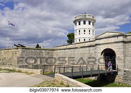 Picture - "Entrance to the Archaeological Museum of Istria in the Venetian Castle, Pula, Istria, Croatia, Europe". Fotosearch