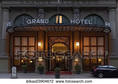 "Entrance to the Grand Hotel Et Des Palmes, dusk, Palermo, Province of Palermo, Sicily, Italy, Europe" View Large Photo Image Stock Image - "Entrance to the Grand Hotel Et Des Palmes, dusk, Palermo, Province of Palermo, Sicily, Italy, Europe". Fotosearch