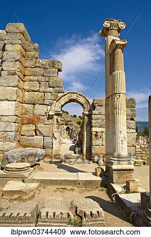 "Entrance to the Odeion, or Small Theatre, built as a council chamber in 2nd century A. D., Ephesos Archaeological Site, Ephesus, Selcuk, Izmir Province, Aegean Region, Turkey, Asia" View Large Photo Image Stock Photo - "Entrance to the Odeion, or Small Theatre, built as a council chamber in 2nd century A. D., Ephesos Archaeological Site, Ephesus, Selcuk, Izmir Province, Aegean Region, Turkey, Asia". Fotosearch