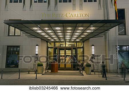 "Entrance to the Ritz Carlton Hotel in the Beisheim Center, Potsdamer Platz square, in the evening, Mitte, Berlin, Berlin, Germany, Europe" View Large Photo Image Stock Photograph - "Entrance to the Ritz Carlton Hotel in the Beisheim Center, Potsdamer Platz square, in the evening, Mitte, Berlin, Berlin, Germany, Europe". Fotosearch