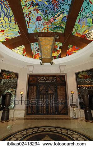Entrance to the Seafire Steakhouse, Atlantis, a luxury hotel, The Palm Jumeirah, Dubai, United Arab Emirates, Middle East, Asia View Large Photo Image Picture - Entrance to the Seafire Steakhouse, Atlantis, a luxury hotel, The Palm Jumeirah, Dubai, United Arab Emirates, Middle East, Asia. Fotosearch