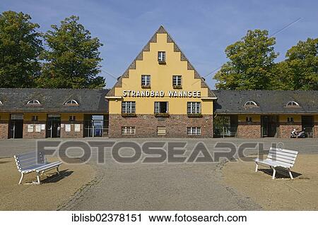 "Entrance, Wannsee open-air lido, built in 1920, Zehlendorf, Berlin, Germany, Europe" View Large Photo Image Stock Image - "Entrance, Wannsee open-air lido, built in 1920, Zehlendorf, Berlin, Germany, Europe". Fotosearch