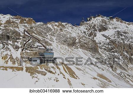 "Environmental Research Station Schneefernerhaus, Zugspitze Mountain, Wetterstein Mountains, Alps, Garmisch-Partenkirchen, Upper Bavaria, Bavaria, Germany, Europe" View Large Photo Image Stock Photo - "Environmental Research Station Schneefernerhaus, Zugspitze Mountain, Wetterstein Mountains, Alps, Garmisch-Partenkirchen, Upper Bavaria, Bavaria, Germany, Europe". Fotosearch