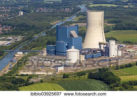 "EON Datteln power plant under construction, building freeze, aerial view, Dortmund-Ems Canal, Datteln, Ruhr Area, North Rhine-Westphalia, Germany, Europe" View Large Photo Image Stock Photo - "EON Datteln power plant under construction, building freeze, aerial view, Dortmund-Ems Canal, Datteln, Ruhr Area, North Rhine-Westphalia, Germany, Europe". Fotosearch