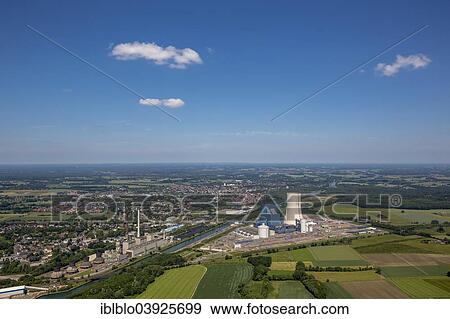 "EON Datteln power plant under construction, building freeze, aerial view, Dortmund-Ems Canal, Datteln, Ruhr Area, North Rhine-Westphalia, Germany, Europe" View Large Photo Image Stock Photo - "EON Datteln power plant under construction, building freeze, aerial view, Dortmund-Ems Canal, Datteln, Ruhr Area, North Rhine-Westphalia, Germany, Europe". Fotosearch