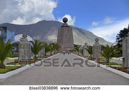 Stock Photograph - "Equatorial Monument, Quito, Ecuador, South America". Fotosearch