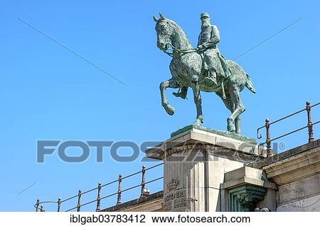 "Equestrian statue of King Leopold II of Belgium, Ostend, West Flanders, Belgium, Europe" View Large Photo Image Stock Image - "Equestrian statue of King Leopold II of Belgium, Ostend, West Flanders, Belgium, Europe". Fotosearch