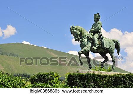 "Equestrian statue of Napoleon on the Prairie de la Rencontre outside Laffrey, Route Napoleon, Departement Isere, Rhone-Alpes, France, Europe" View Large Photo Image Stock Photography - "Equestrian statue of Napoleon on the Prairie de la Rencontre outside Laffrey, Route Napoleon, Departement Isere, Rhone-Alpes, France, Europe". Fotosearch