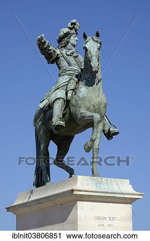 "Equestrian statue of the Sun King Louis XIV, Versailles, Paris, Ile-de-France, France, Europe" View Large Photo Image Stock Image - "Equestrian statue of the Sun King Louis XIV, Versailles, Paris, Ile-de-France, France, Europe". Fotosearch
