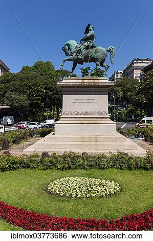"Equestrian statue of Victor Emmanuel II or Vittorio Emanuele II, Castelletto, Genoa, Liguria, Italy, Europe" View Large Photo Image Stock Photograph - "Equestrian statue of Victor Emmanuel II or Vittorio Emanuele II, Castelletto, Genoa, Liguria, Italy, Europe". Fotosearch