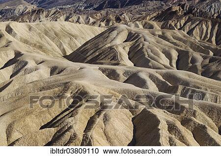 "Eroded badlands in the Gower Gulch seen from Zabriskie Point, Death Valley National Park, California, USA" View Large Photo Image Stock Image - "Eroded badlands in the Gower Gulch seen from Zabriskie Point, Death Valley National Park, California, USA". Fotosearch