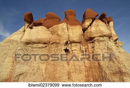"Eroded hoodoos and rock formations in Blue Mosquito Canyon discolored by minerals, Coal Mine Mesa, Painted Desert, Hopi Reservation, Navajo Nation Reservation, Arizona, Southwest, United States of America, USA" View Large Photo Image Stock Photo - "Eroded hoodoos and rock formations in Blue Mosquito Canyon discolored by minerals, Coal Mine Mesa, Painted Desert, Hopi Reservation, Navajo Nation Reservation, Arizona, Southwest, United States of America, USA". Fotosearch