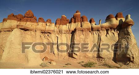 "Eroded hoodoos and rock formations of the Blue Mosquito Canyon, discoloured by minerals, Coal Mine Mesa, Painted Desert, Hopi Reservation, Navajo Nation Reservation, Arizona, Southwestern USA, USA" View Large Photo Image Stock Image - "Eroded hoodoos and rock formations of the Blue Mosquito Canyon, discoloured by minerals, Coal Mine Mesa, Painted Desert, Hopi Reservation, Navajo Nation Reservation, Arizona, Southwestern USA, USA". Fotosearch