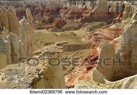 "Eroded hoodoos and rock formations discolored by minerals in Ha Ho No Geh Canyon, Moenkopi Wash, Coal Mine Mesa, Painted Desert, Hopi Reservation, Navajo Nation Reservation, Arizona, United States of America, USA" View Large Photo Image Stock Photograph - "Eroded hoodoos and rock formations discolored by minerals in Ha Ho No Geh Canyon, Moenkopi Wash, Coal Mine Mesa, Painted Desert, Hopi Reservation, Navajo Nation Reservation, Arizona, United States of America, USA". Fotosearch