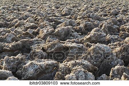 "Eroded rock salt pinnacles on the Devil's Golf Course, a salt pan in the Death Valley, Badwater Basin, Death Valley National Park, California, USA" View Large Photo Image Stock Image - "Eroded rock salt pinnacles on the Devil's Golf Course, a salt pan in the Death Valley, Badwater Basin, Death Valley National Park, California, USA". Fotosearch