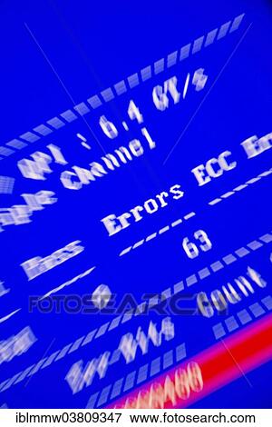 Error message on a blue screen View Large Photo Image Stock Photo - Error message on a blue screen. Fotosearch