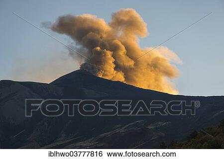"Eruption cloud in the evening light above the new northeast crater, north side, Mount Etna, at Mascali, Sicily, Italy, Europe" View Large Photo Image Stock Photograph - "Eruption cloud in the evening light above the new northeast crater, north side, Mount Etna, at Mascali, Sicily, Italy, Europe". Fotosearch