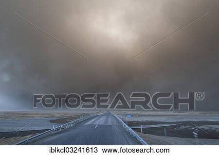 "Eruption of Eyjafjallajoekull volcano, road leading into an ash cloud, Eyjafjallajokull, Landeyjar, Iceland, Europe" View Large Photo Image Stock Image - "Eruption of Eyjafjallajoekull volcano, road leading into an ash cloud, Eyjafjallajokull, Landeyjar, Iceland, Europe". Fotosearch