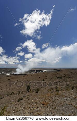 Stock Photograph - "Eruption of Halema'uma'u Crater, Hawaii Volcanoes National Park, Big Island, Hawaii, USA". Fotosearch