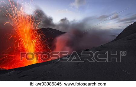 "Eruption of Mount Yasur volcano, Tanna Island, Vanuatu, Oceania" View Large Photo Image Stock Photography - "Eruption of Mount Yasur volcano, Tanna Island, Vanuatu, Oceania". Fotosearch