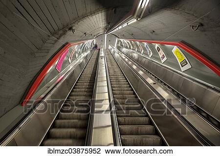 "Escalator in the metro, Vienna, Vienna State, Austria, Europe" View Large Photo Image Stock Image - "Escalator in the metro, Vienna, Vienna State, Austria, Europe". Fotosearch