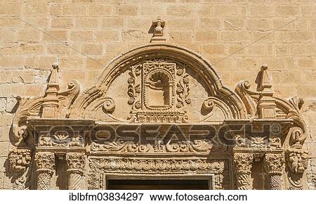 "Esglesia del Roser, Rosary Chapel, with a baroque portal, today used as exhibition space of the city, Ciutadella, Menorca, Balearic Islands, Spain, Europe" View Large Photo Image Stock Photo - "Esglesia del Roser, Rosary Chapel, with a baroque portal, today used as exhibition space of the city, Ciutadella, Menorca, Balearic Islands, Spain, Europe". Fotosearch