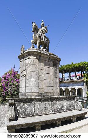 "Estatua de Sao Longuinho, The Statue of Saint Longinus, Santuario do Bom Jesus do Monte, Good Jesus of the Mount sanctuary, Tenoes, Braga, Cavado, Norte, Portugal, Europe" View Large Photo Image Stock Photo - "Estatua de Sao Longuinho, The Statue of Saint Longinus, Santuario do Bom Jesus do Monte, Good Jesus of the Mount sanctuary, Tenoes, Braga, Cavado, Norte, Portugal, Europe". Fotosearch