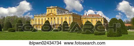 Picture - "Esterhaza Palace, built in 1760s by Nikolaus Esterhazy, Fertod, Hungary, Europe". Fotosearch