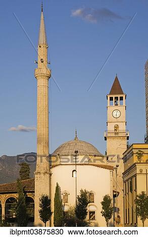 "Et'hem Bey Mosque, Tirana, Albania, Europe" View Large Photo Image Stock Image - "Et'hem Bey Mosque, Tirana, Albania, Europe". Fotosearch