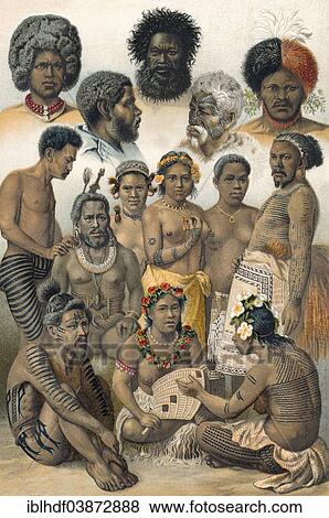 "Ethnic groups of Oceania, indigenous Australians, historical illustration, 19th century" View Large Photo Image Stock Photo - "Ethnic groups of Oceania, indigenous Australians, historical illustration, 19th century". Fotosearch