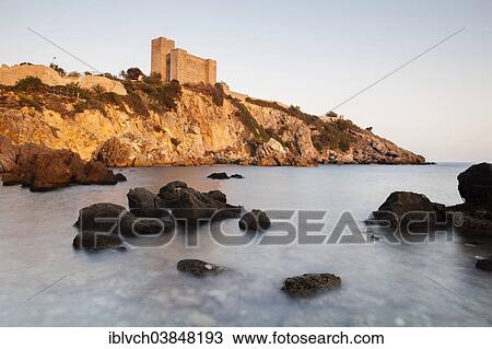 "Etruscan castle of Talamone in the evening light, Orbetello, Tuscany, Italy, Europe" View Large Photo Image Stock Image - "Etruscan castle of Talamone in the evening light, Orbetello, Tuscany, Italy, Europe". Fotosearch