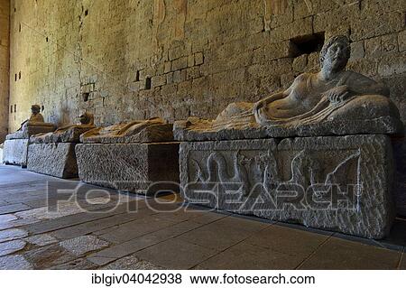 "Etruscan sarcophagi in the Basilica of San Pietro, Tuscania, Province of Viterbo, Lazio, Italy, Europe" View Large Photo Image Stock Photo - "Etruscan sarcophagi in the Basilica of San Pietro, Tuscania, Province of Viterbo, Lazio, Italy, Europe". Fotosearch
