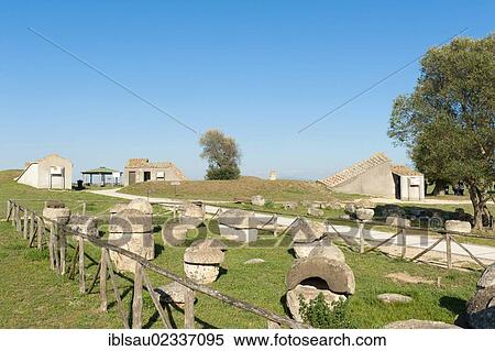 "Etruscan tombs with tumuli, Monterozzi Necropolis, Tarquinia, Lazio, Italy, Southern Europe, Europe" View Large Photo Image Stock Photography - "Etruscan tombs with tumuli, Monterozzi Necropolis, Tarquinia, Lazio, Italy, Southern Europe, Europe". Fotosearch