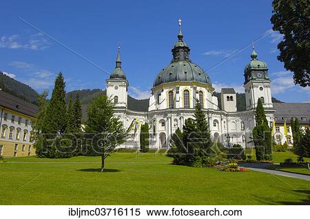 Stock Photography - "Ettal Abbey, Ettal, Upper Bavaria, Bavaria, Germany, Europe". Fotosearch