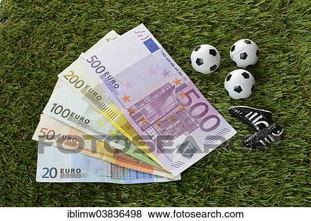 "Euro bills, soccer balls, soccer shoes" View Large Photo Image Stock Photo - "Euro bills, soccer balls, soccer shoes". Fotosearch