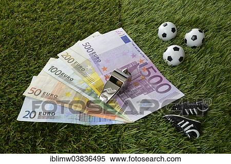 "Euro bills, soccer balls, soccer shoes, referee whistle" View Large Photo Image Stock Photography - "Euro bills, soccer balls, soccer shoes, referee whistle". Fotosearch