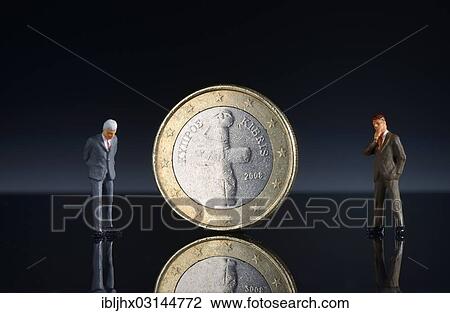 "Euro coin from Cyprus, miniature figurine of politicians, bankers, managers, or businessmen, nicht relevant" View Large Photo Image Stock Image - "Euro coin from Cyprus, miniature figurine of politicians, bankers, managers, or businessmen, nicht relevant". Fotosearch
