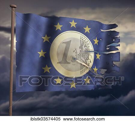 "Euro coin on EU Flag, Germany, Europe" View Large Photo Image Stock Photography - "Euro coin on EU Flag, Germany, Europe". Fotosearch