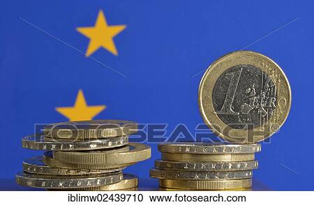 "Euro coins with an European flag, symbolic image for the euro crisis" View Large Photo Image Stock Image - "Euro coins with an European flag, symbolic image for the euro crisis". Fotosearch